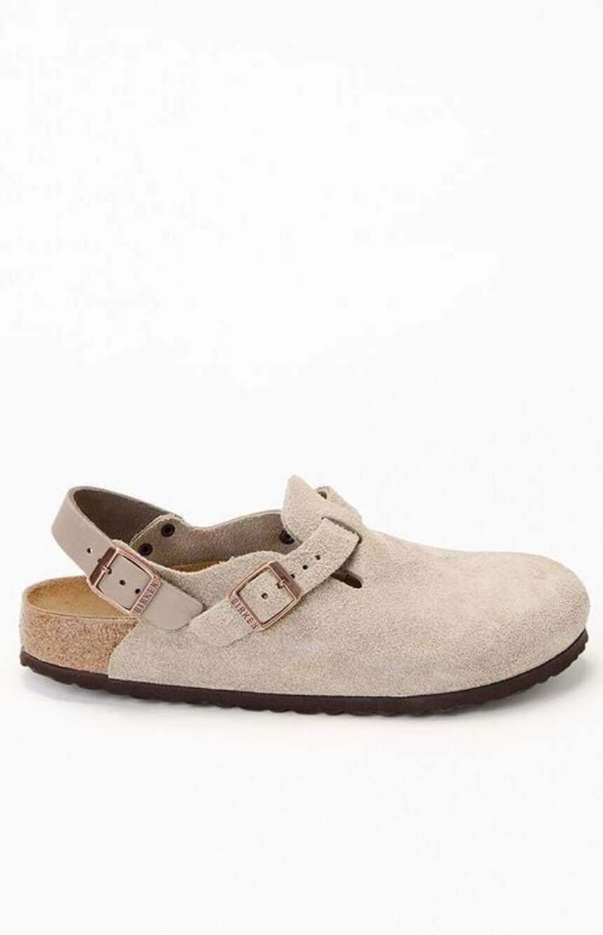 Tokio Suede Leather in Color Taupe Regular fit, size 41/US 10W 8M